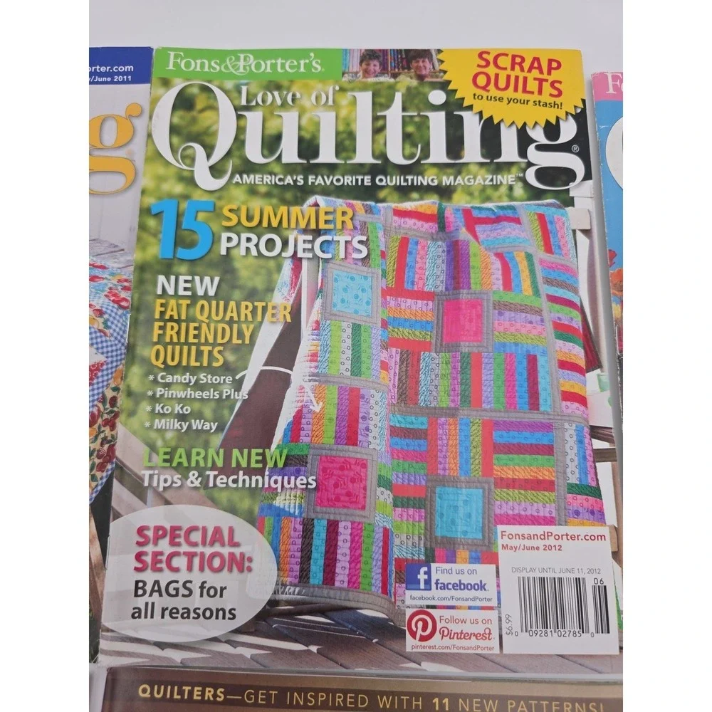 Love of Quilting Magazines Lot of 6 Issues From 2004-2018